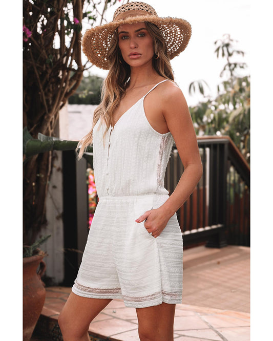Spaghetti Strap Loose Fit Romper