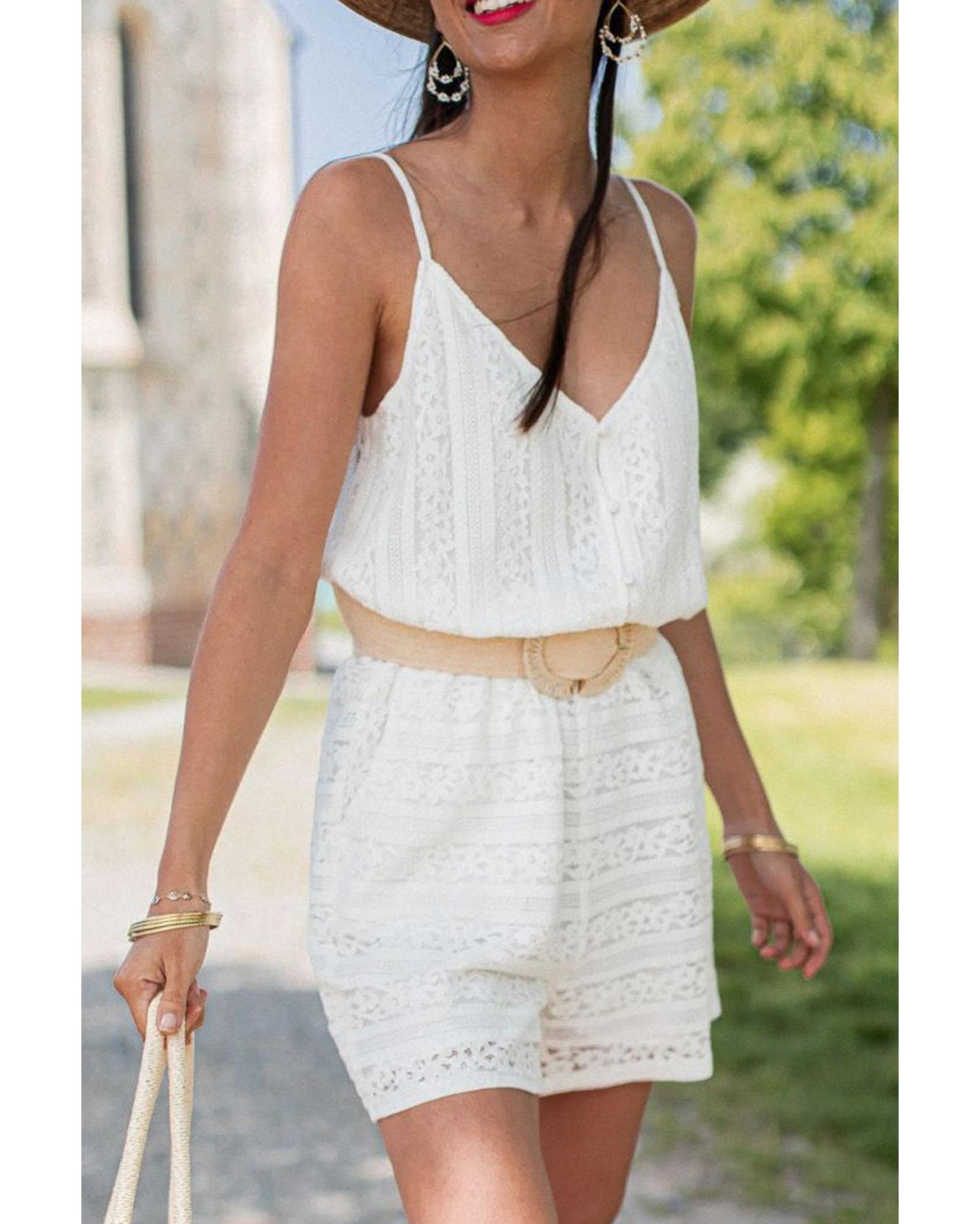 Spaghetti Strap Loose Fit Romper