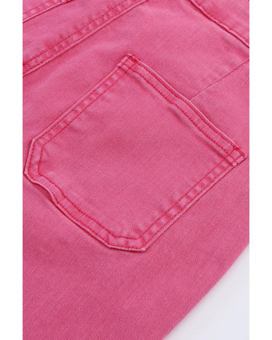AZURA EXCHANGE Flare Leg Raw Hem Jeans