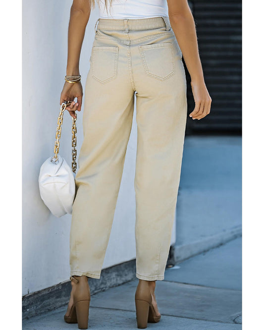 Azura Exchange Solid High Waist Casual Pants