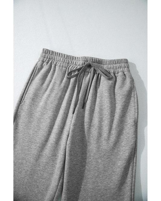 Fleece Lined Drawstring Waist Pants