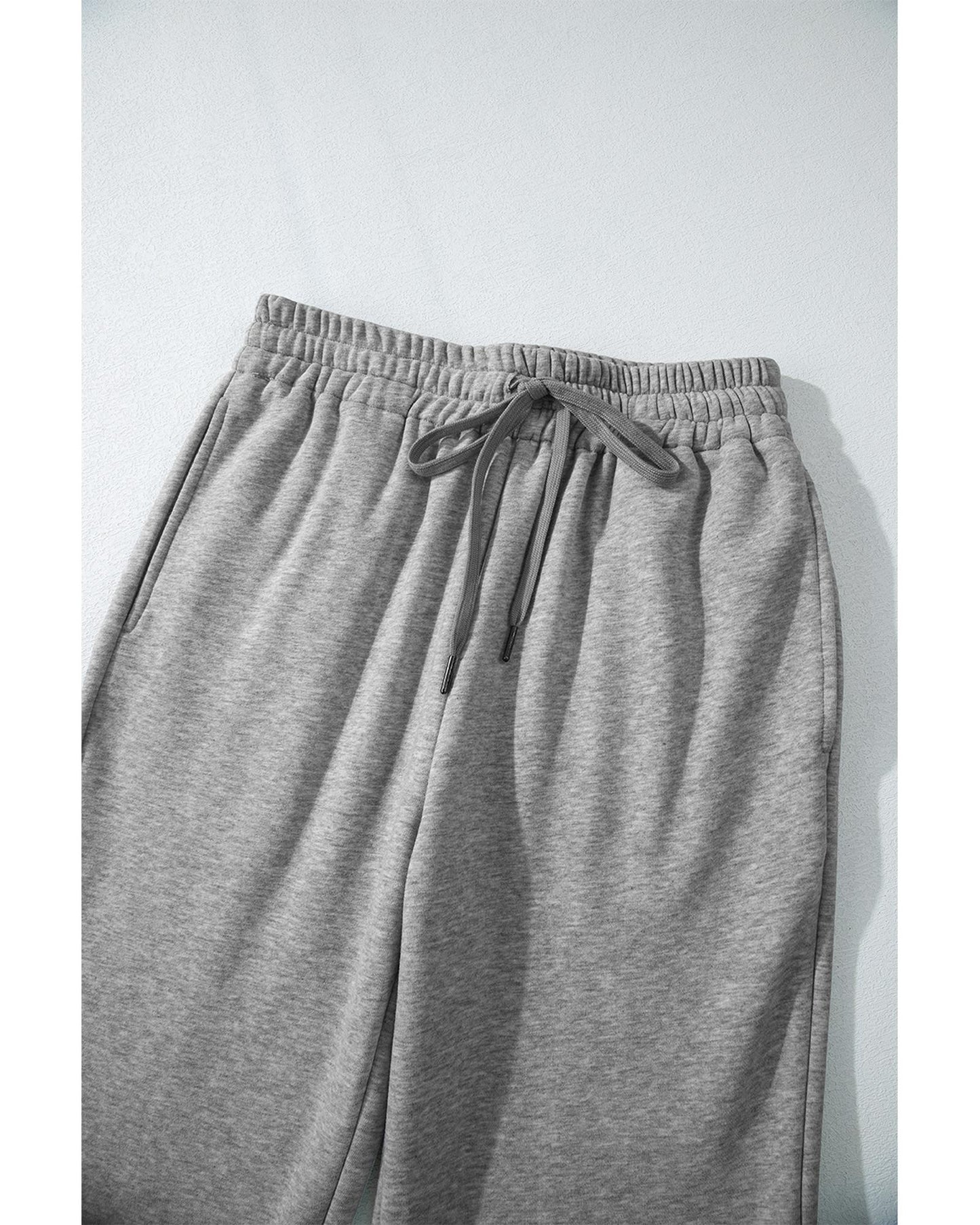 Fleece Lined Drawstring Waist Pants