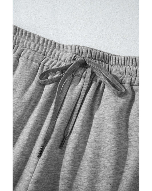 Fleece Lined Drawstring Waist Pants