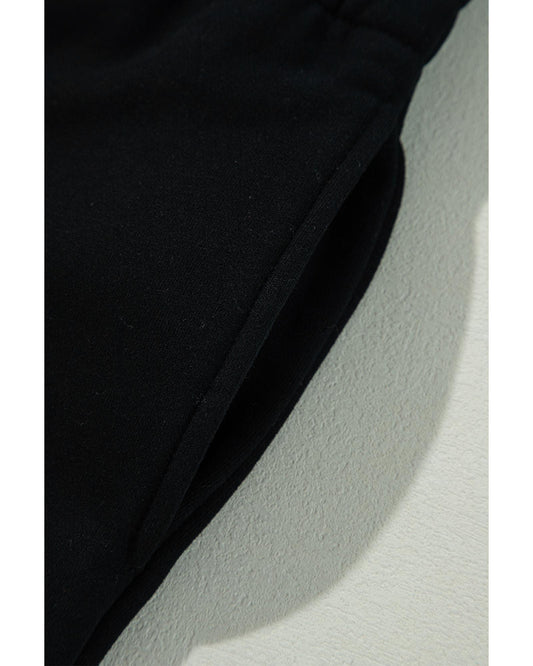 Fleece Lined Drawstring Waist Pants