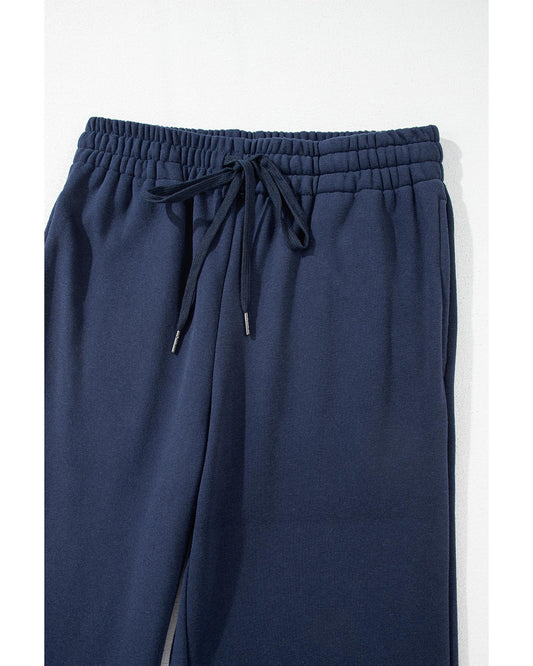 Fleece Lined Drawstring Waist Pants