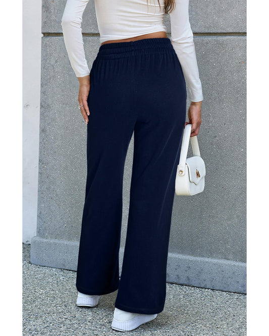 Fleece Lined Drawstring Waist Pants