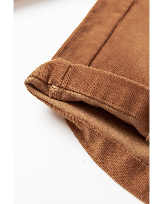 Double Breasted Straight Leg Pants