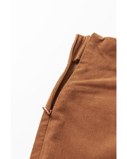 Double Breasted Straight Leg Pants