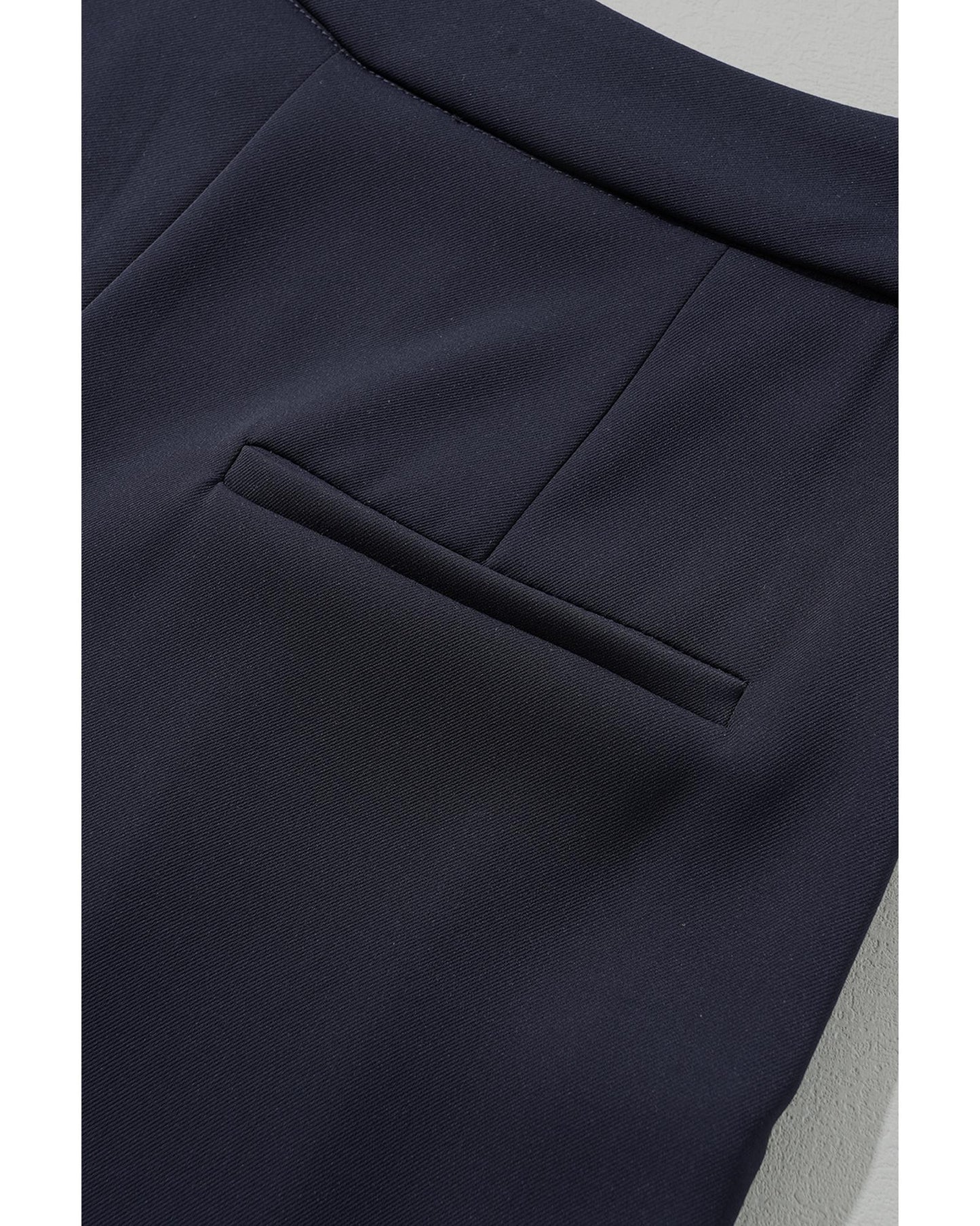 High-Waist Pleated Wide-Leg Trousers