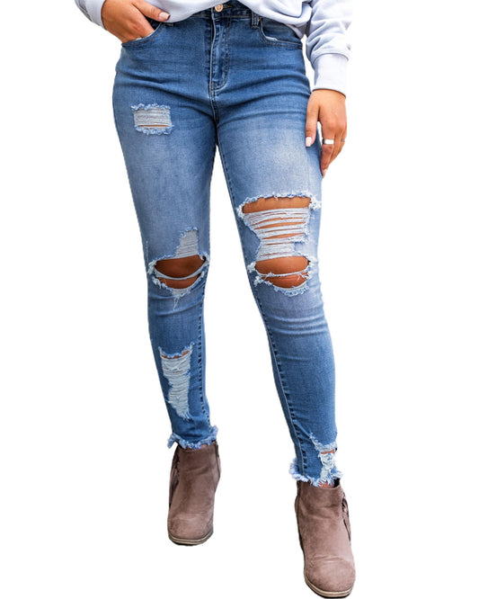 AZURA EXCHANGE Distressed Skinny Jeans