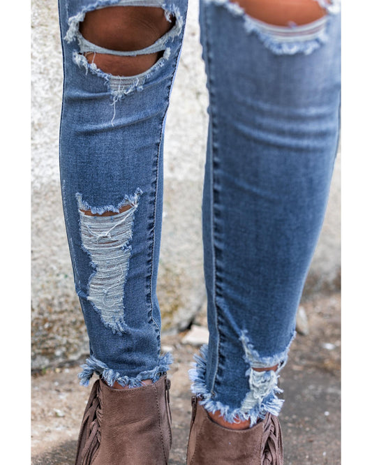 AZURA EXCHANGE Distressed Skinny Jeans