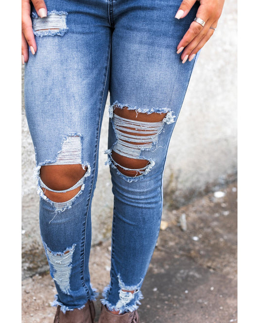 AZURA EXCHANGE Distressed Skinny Jeans