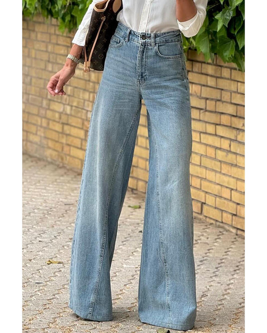 Extra Wide Leg High Waist Long Jeans