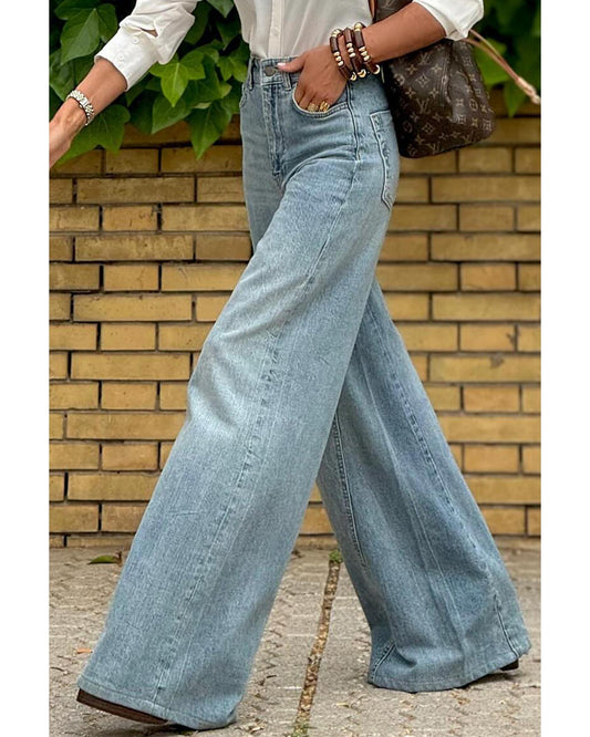 Extra Wide Leg High Waist Long Jeans