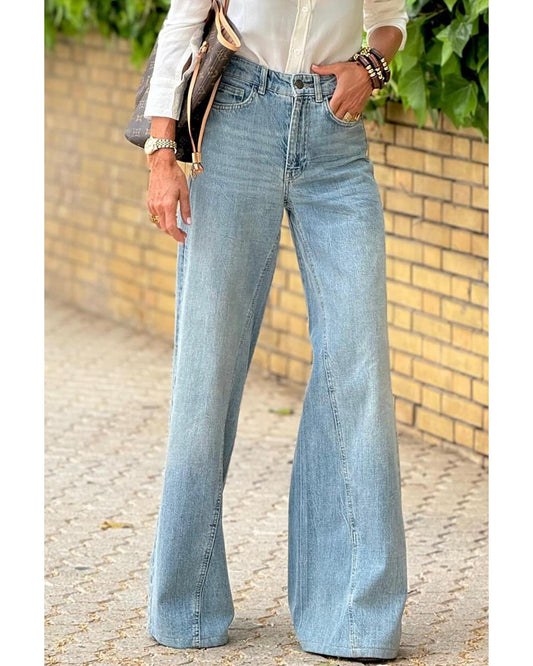 Extra Wide Leg High Waist Long Jeans