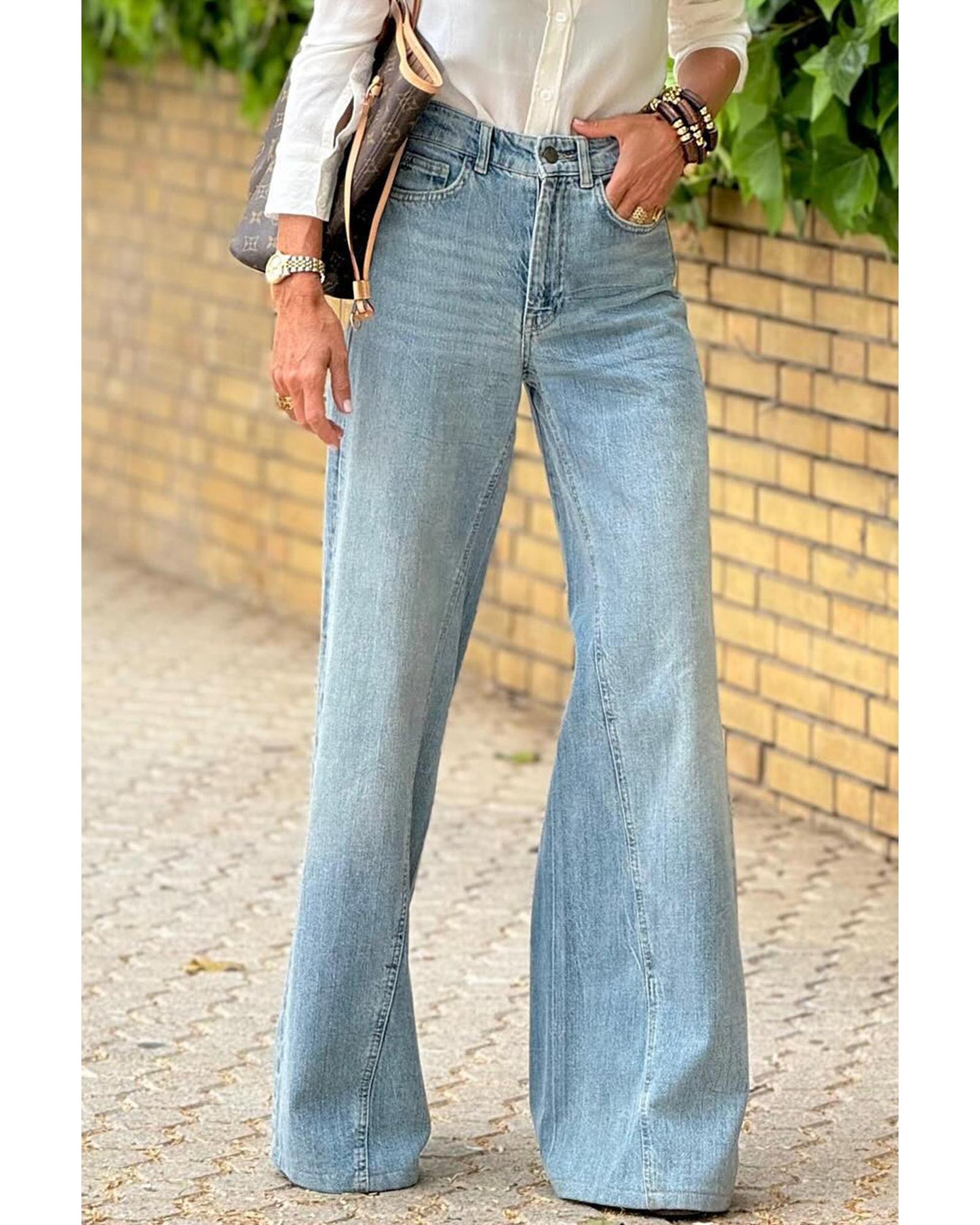 Extra Wide Leg High Waist Long Jeans