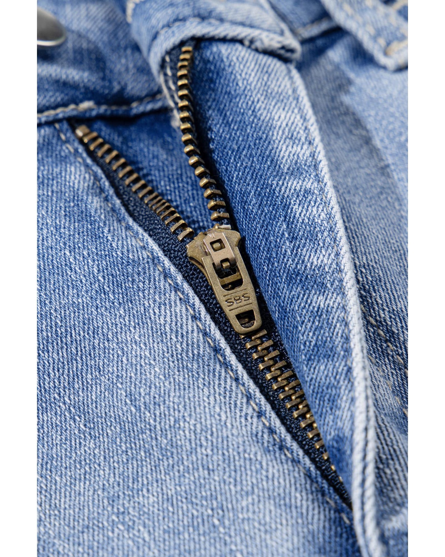 ASHLEIGH BLUE Acid Wash Raw Hem Flared Jeans