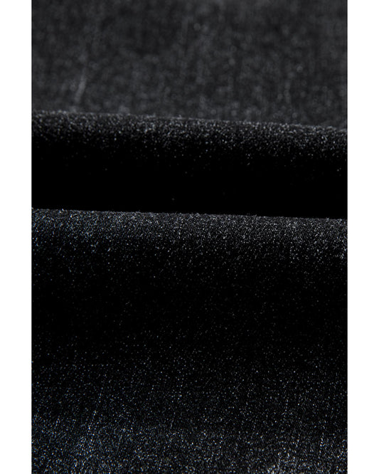 Mineral Wash Raw Hem High Waist Flared Jeans