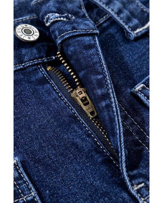 Wide Leg Pocketed High Waist Jeans