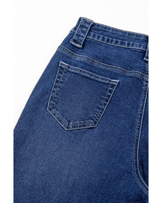 Wide Leg Pocketed High Waist Jeans