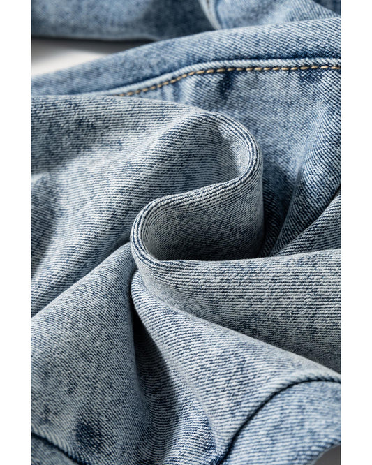 Myosotis High Rise Button Zip Fly Jeans