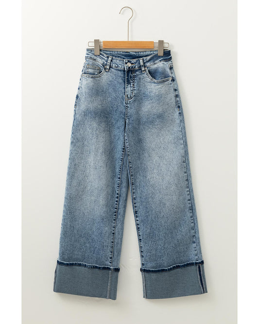 Myosotis High Rise Button Zip Fly Jeans