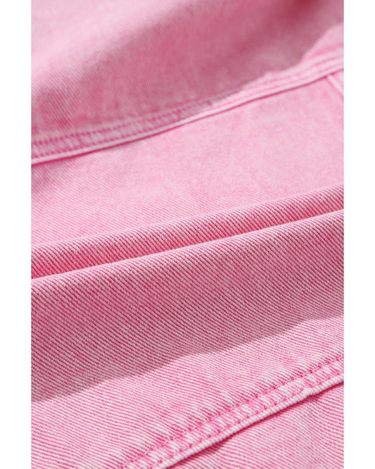 Rivet Studded Pocketed Denim Jacket