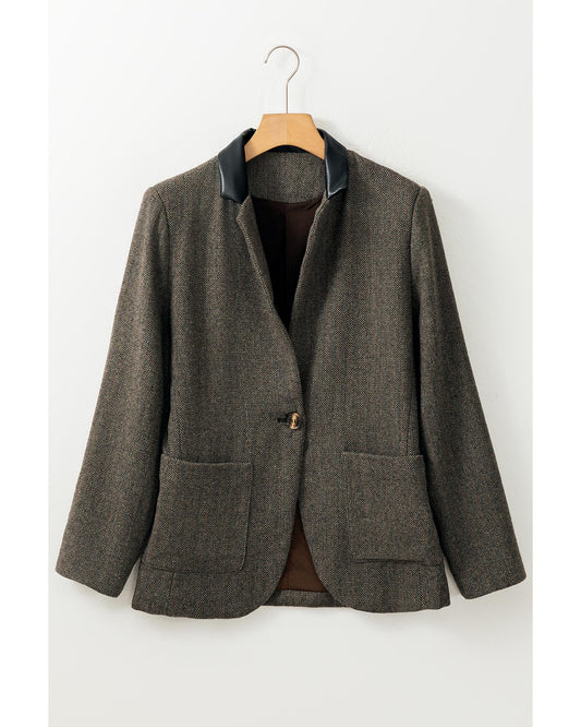 Desert Palm Blazer Coat Tailored Fit