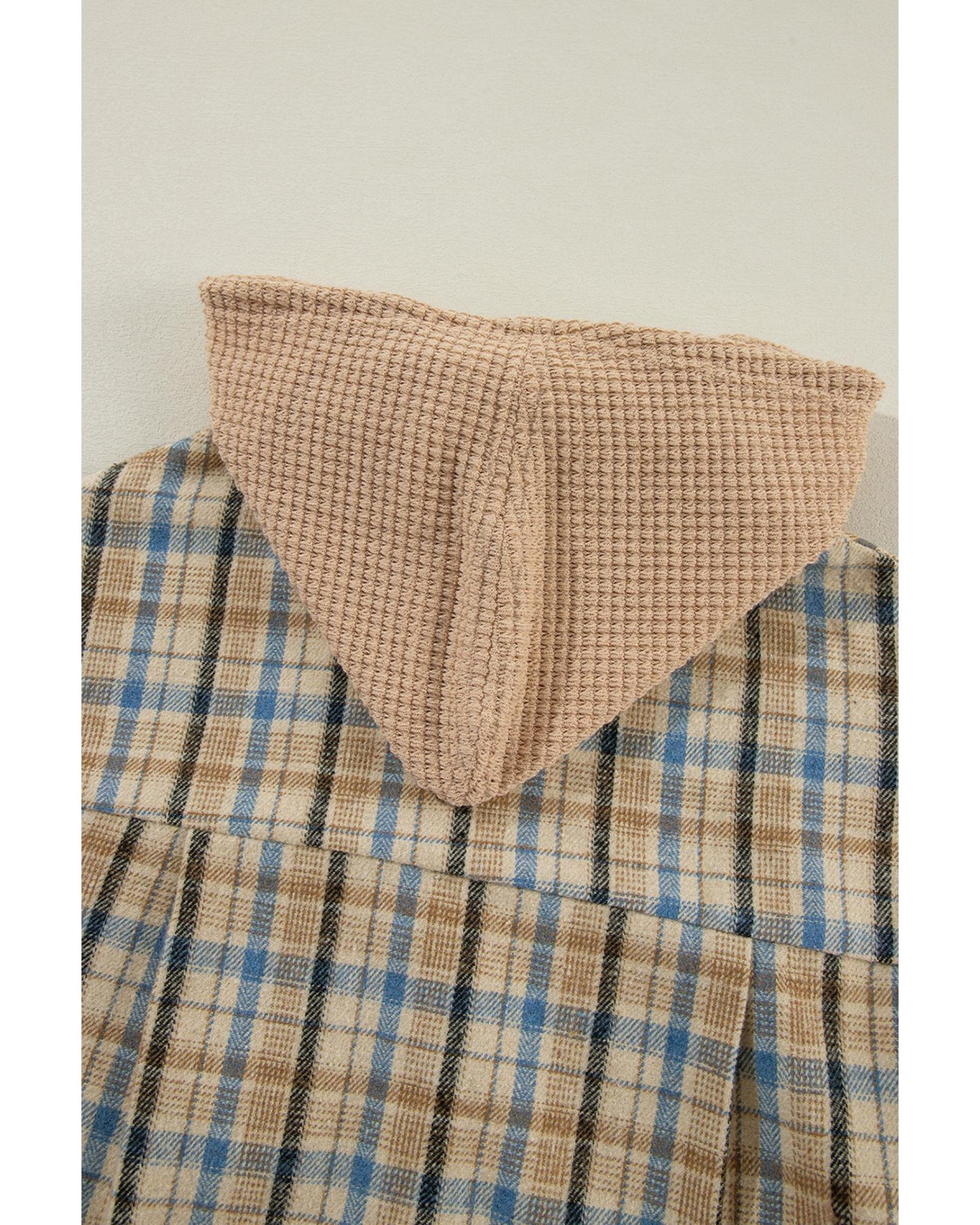 ASHLEIGH BLUE Waffle Knit Hooded Shacket