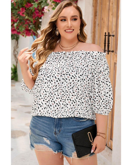 Plus Size Off Shoulder Blouse