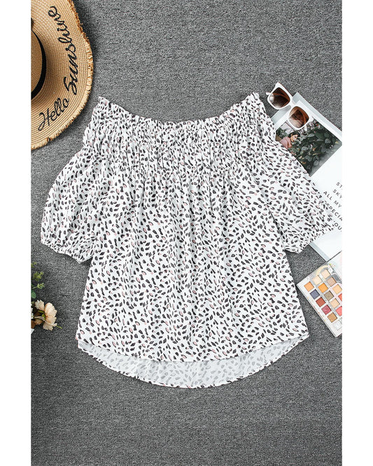 Plus Size Off Shoulder Blouse