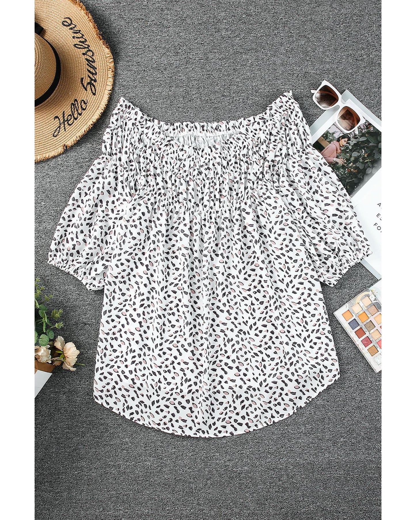 Plus Size Off Shoulder Blouse