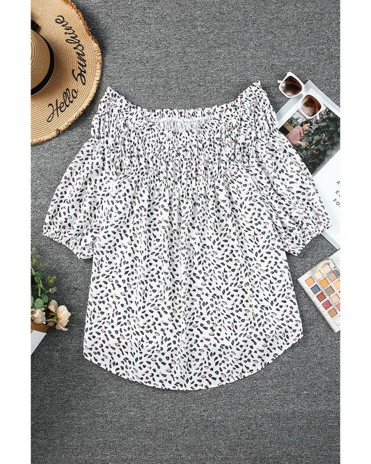 Plus Size Off Shoulder Blouse