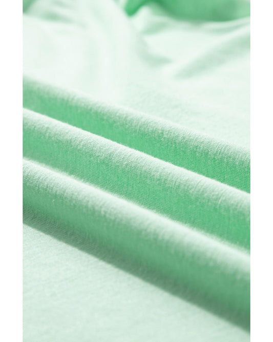 Plus Size Round Neck Rolled Sleeve T-shirt