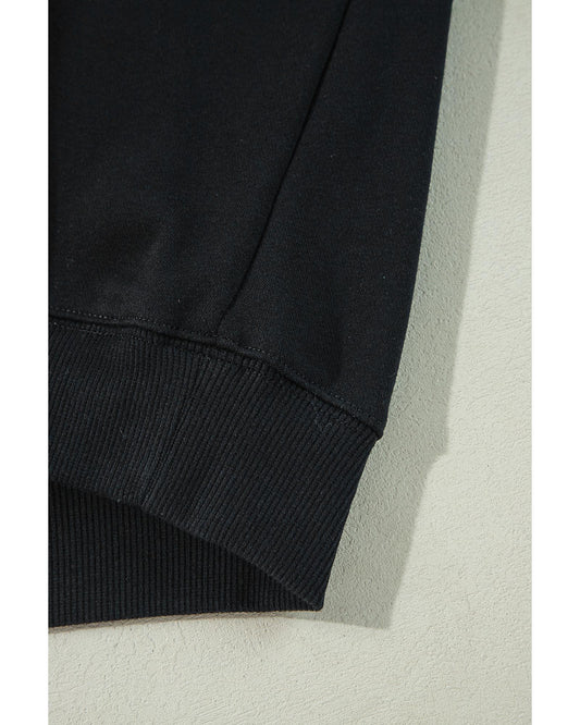 Plus Size Solid Crew Neck Drop Shoulder Sweatshirt