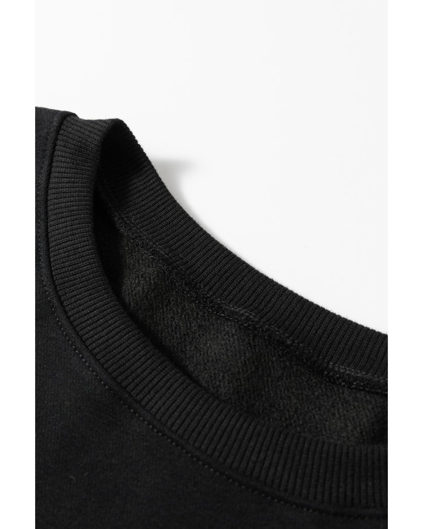 Plus Size Loose Patchwork Crewneck Sweatshirt