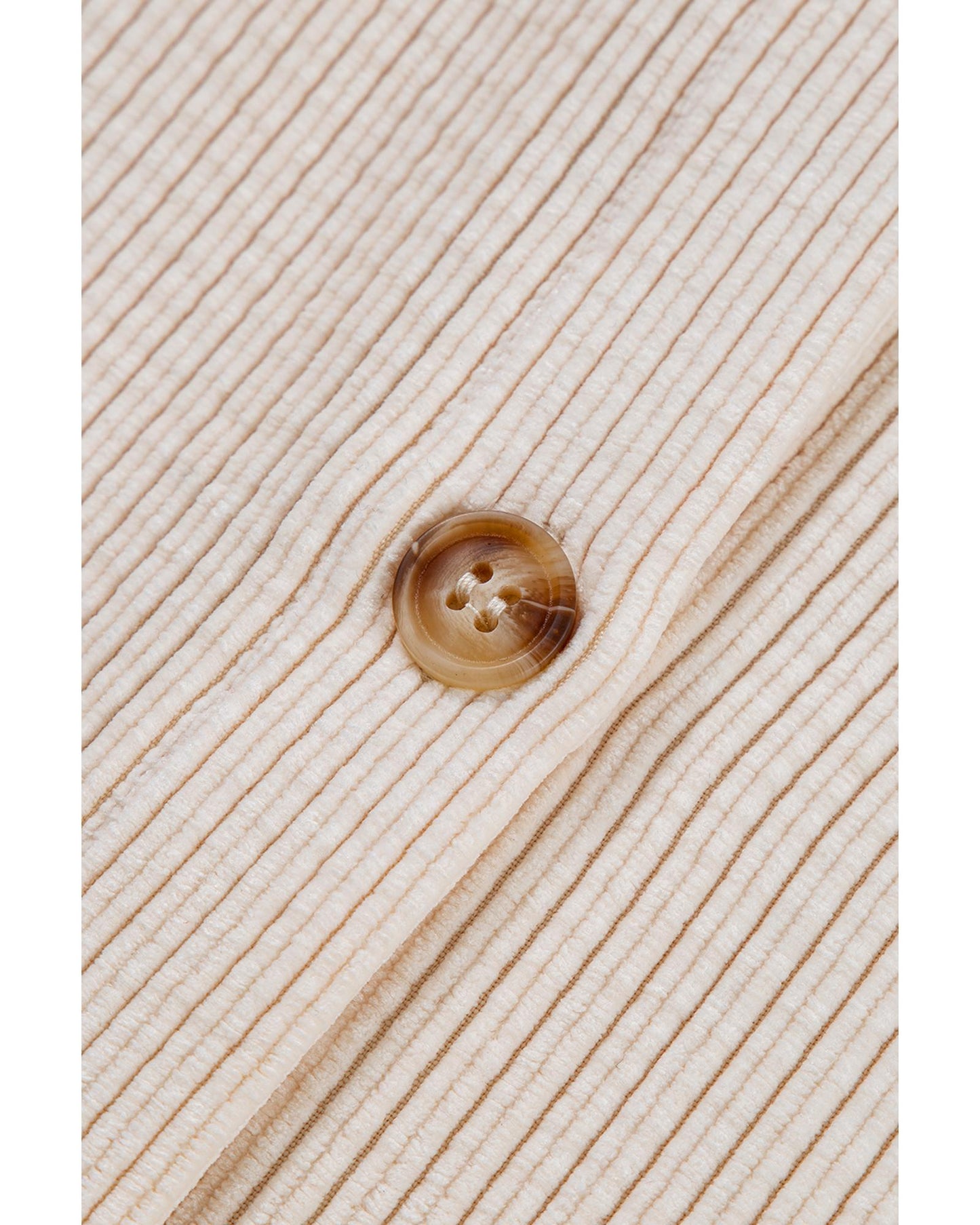 Plus Size Oatmeal Textured Buttoned  Shacket