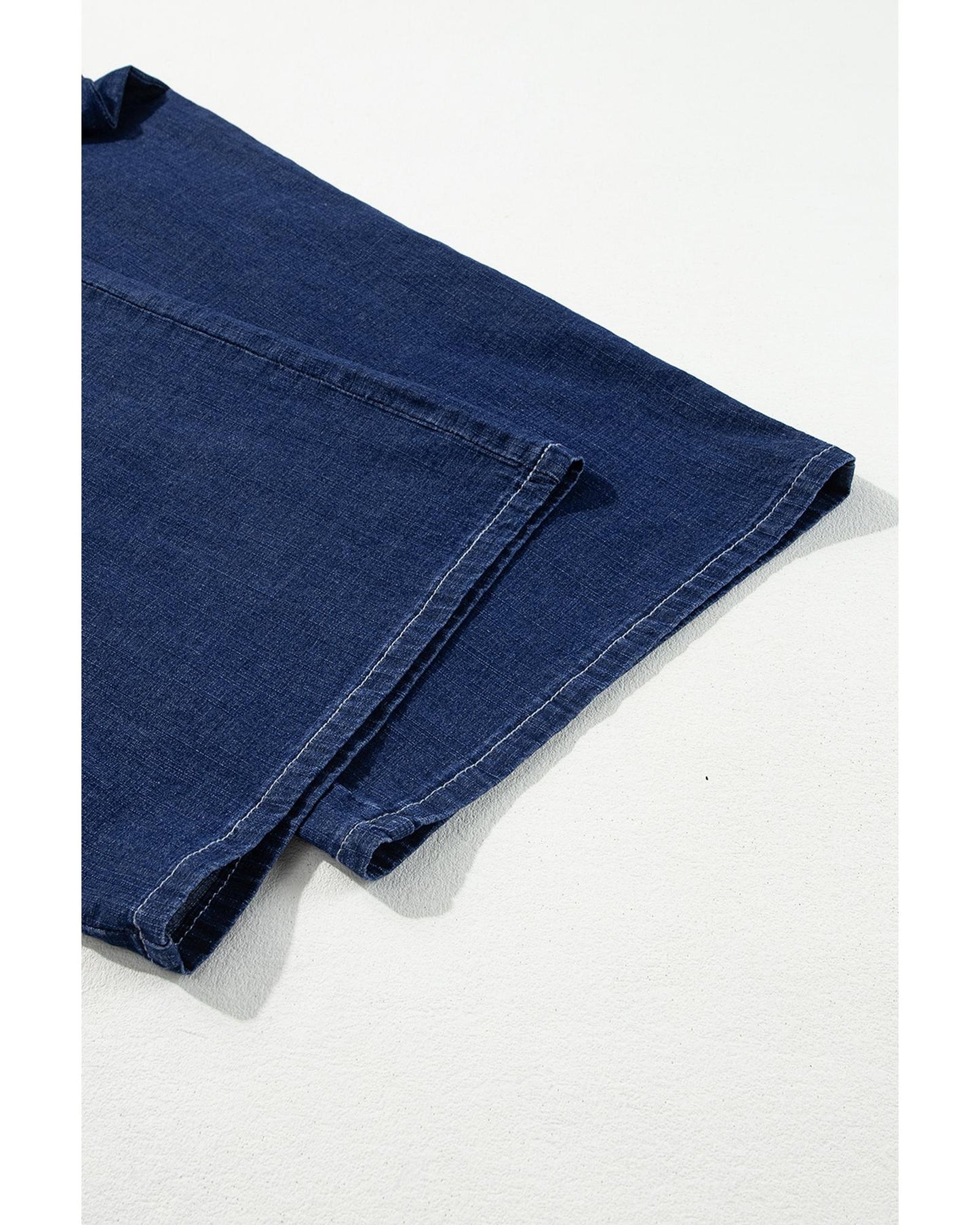 Plus Size Drawstring High Waist Wide Leg Casual Jeans