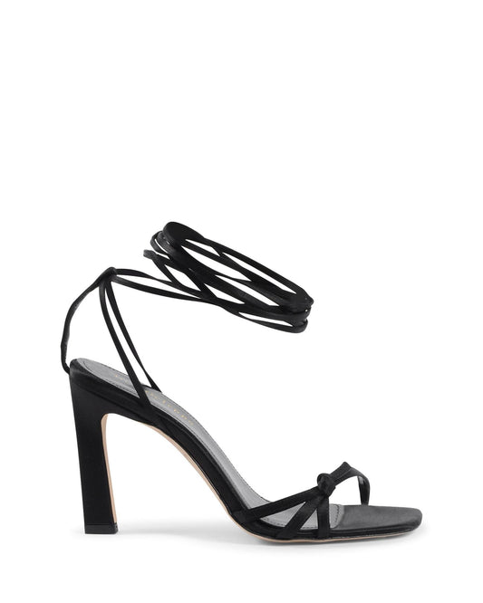 Lace-Up High Heel Sandals with Ankle Laces