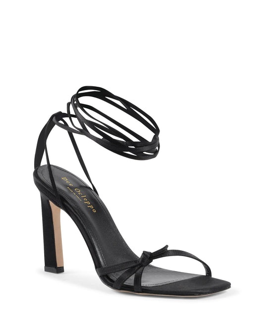 Lace-Up High Heel Sandals with Ankle Laces