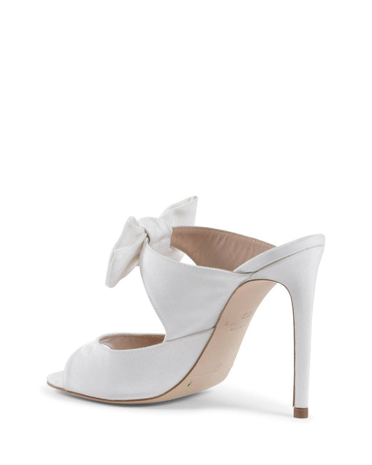High Heel Mule with Bow Embellishment and Detail –