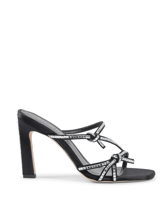 Crystal Embellished Suede High Heel Sandal
