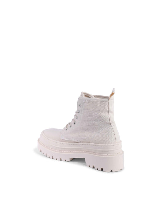Platform Canvas Boots LaceUp - 38 IT
