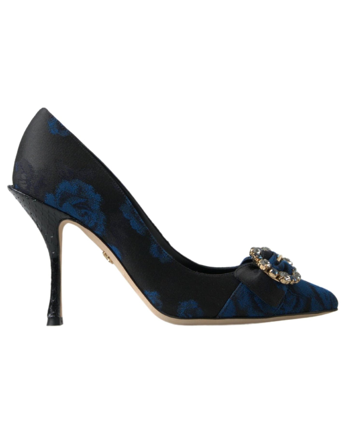 Dolce & Gabbana Floral Ayers Crystal Pumps Shoes