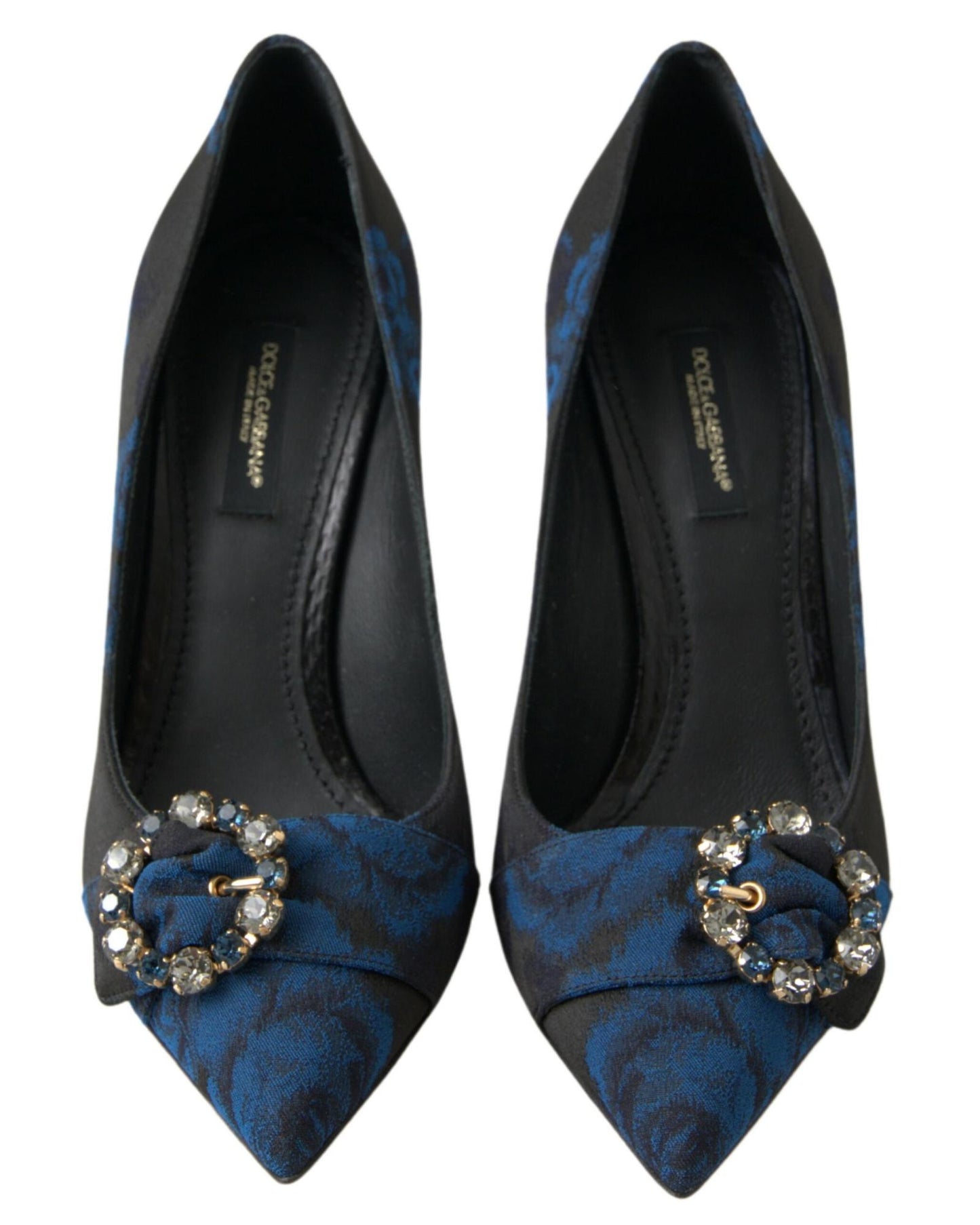 Dolce & Gabbana Floral Ayers Crystal Pumps Shoes