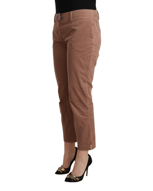 COSTUME NATIONAL Mid Waist Cotton Pants