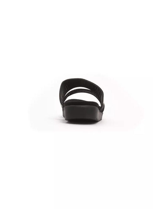 Two-Strap Rhinestone Low Sandal