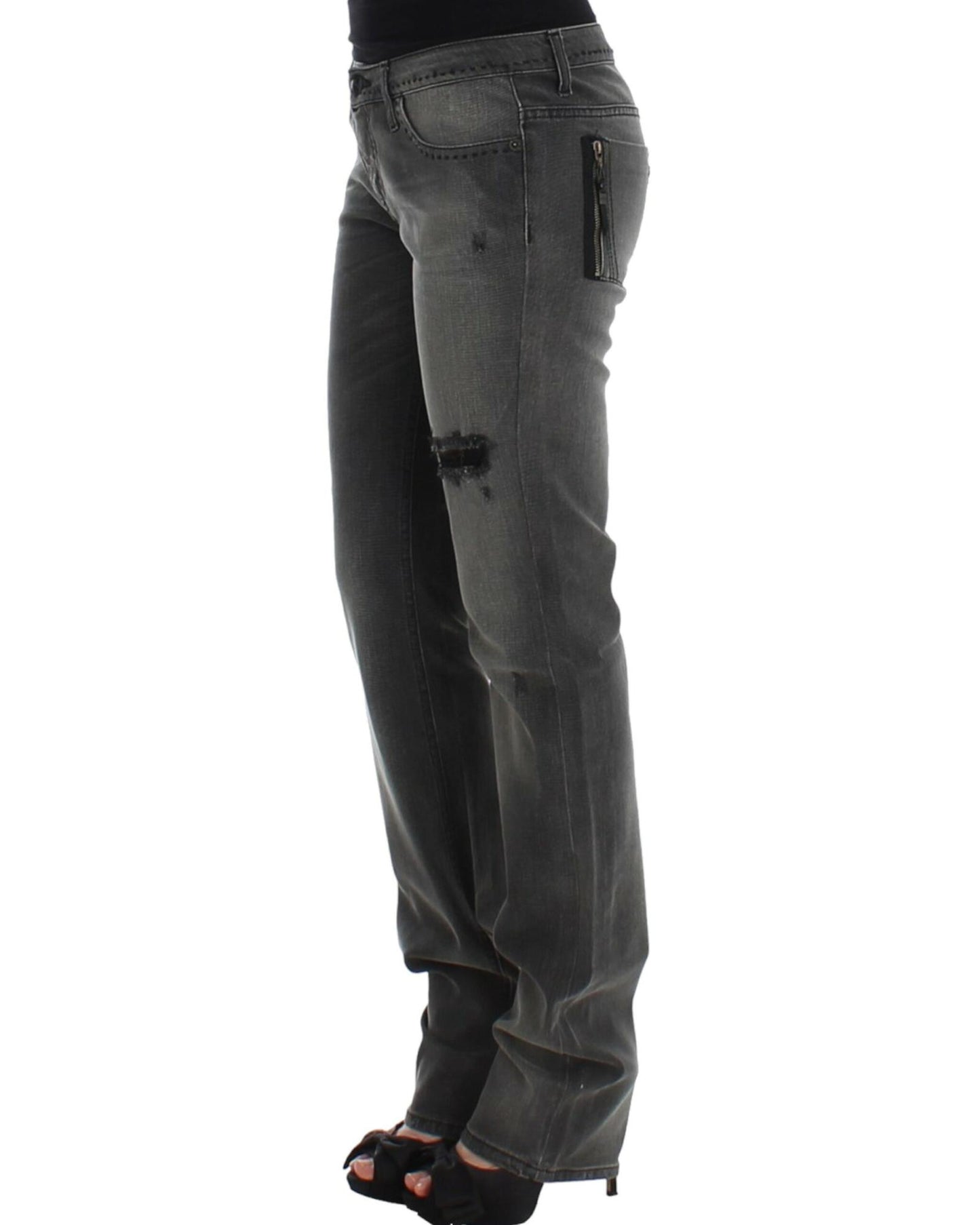CoSTUME NATIONAL CNC Superslim Gray Jeans W26 US Women
