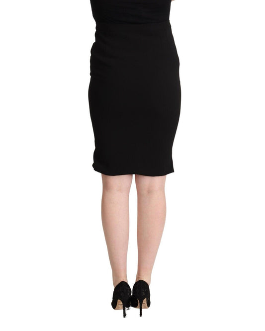 JUST CAVALI Pencil Cut High Waist Skirt with Logo