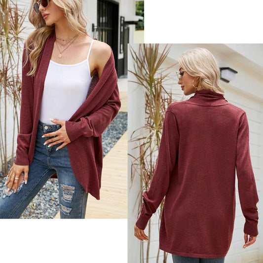 Mid-Length Sweater Jacket